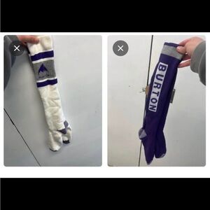 Burton Purple and White Snowboarding Socks